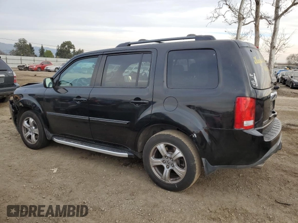 2014 Honda Pilot EX-L with VIN 5FNYF3H55EB028226, listed as a Copart auction lot 42450295 with 112,011 mi miles and Salvage Title. Bid and sale history available at carsss.com. Image 2.