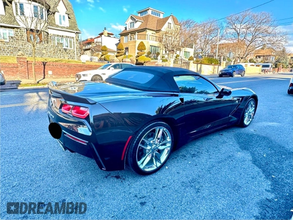 2019 Chevrolet Corvette 3LT with VIN 1G1YF3D73K5117449, listed as a Copart auction lot 87556195 with 53,655 mi miles and Salvage Title. Bid and sale history available at carsss.com. Image 4.