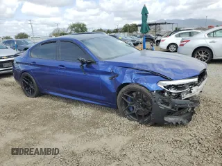 2019 BMW M5 z VIN WBSJF0C58KB448366, wystawiony jako Copart lot #50417885 z przebiegiem 59 061 mil mil oraz Szkoda całkowita • Salvage title. Historia ofert i sprzedaży dostępna na DreamBid. Obrazek 4.