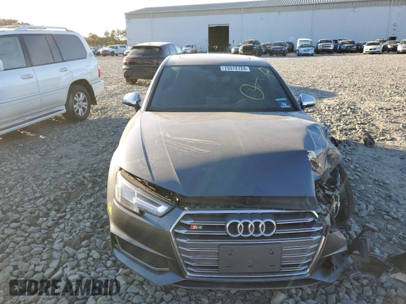 2018 Audi S4 Premium Plus with VIN WAUB4AF43JA003951, listed as a Copart auction lot 75572724 with 85,347 mi miles and Salvage Title. Bid and sale history available at carsss.com. Image 5.