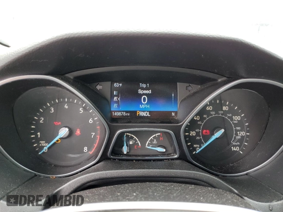 2015 Ford Focus SE with VIN 1FADP3F22FL285353, listed as a Copart auction lot 60443685 with 149,878 mi miles and Clean title. Bid and sale history available at DreamBid. Image 9.
