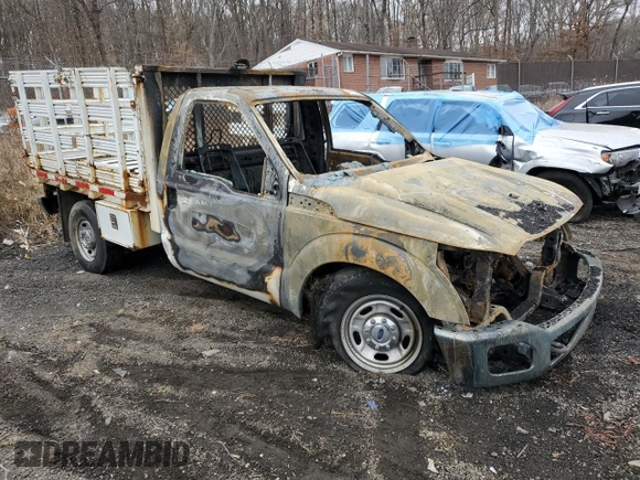 2011 Ford Super Duty F-250 SRW XL with VIN 1FTBF2AT9BEC41900, listed as a Copart auction lot 44588465 with 0 mi miles and Salvage Title. Bid and sale history available at carsss.com. Image 4.