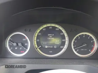 2009 Mercedes-Benz C-Class 3.0L Sport with VIN WDDGF81X49F232057, listed as a IAAI auction lot 41901618 with 136,343 mi miles. Bid and sale history available at carsss.com. Image 7.