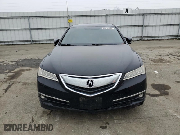 2015 Acura TLX V6 Advance with VIN 19UUB2F7XFA004587, listed as a Copart auction lot 86142474 with 0 mi miles and Salvage Title. Bid and sale history available at carsss.com. Image 5.