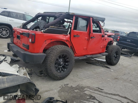 2015 Jeep Wrangler Unlimited Sport with VIN 1C4BJWDG3FL545083, listed as a Copart auction lot 73192874 with Not provided miles and Salvage title. Bid and sale history available at DreamBid. Image 3.