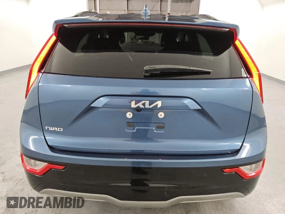 2023 Kia Niro Wind with VIN KNDCR3L1XP5036557, listed as a Copart auction lot 52805055 with 56,357 mi miles and Salvage Title. Bid and sale history available at carsss.com. Image 6.