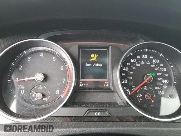 2017 Volkswagen Golf GTI S with VIN 3VW447AU2HM006775, listed as a Copart auction lot 58157214 with 48,713 mi miles and Salvage Title. Bid and sale history available at carsss.com. Image 9.