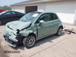 2013 FIAT 500 Lounge with VIN 3C3CFFER3DT536623, listed as a IAAI auction lot 42425991 with 87,905 mi miles and . Bid and sale history available at DreamBid. Image 2.