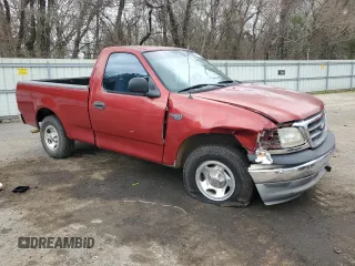 2002 Ford F-150 XL with VIN 1FTRF17292NB56837, listed as a Copart auction lot 43421545 with 0 mi miles and Salvage Title. Bid and sale history available at carsss.com. Image 4.