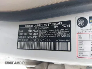 2014 Mercedes-Benz E 350 Luxury with VIN WDDHF8JB9EB026744, listed as a IAAI auction lot 41706586 with 97,354 mi miles and . Bid and sale history available at DreamBid. Image 9.