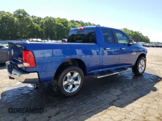 2018 Ram 1500 SLT with VIN 1C6RR7GG7JS247280, listed as a Copart auction lot 56321714 with 92,296 mi miles and Salvage title. Bid and sale history available at DreamBid. Image 3.