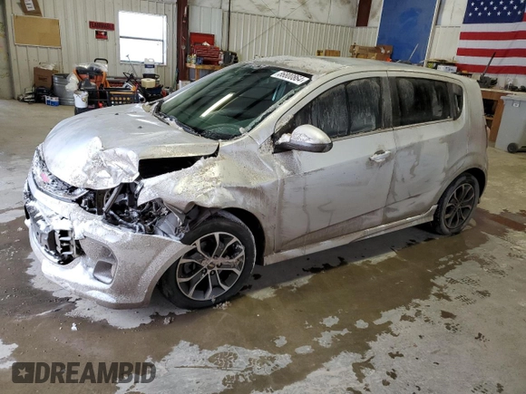 2017 Chevrolet Sonic LT with VIN 1G1JD6SB3H4117336, listed as a Copart auction lot 86800864 with 43,508 mi miles and Salvage Title. Bid and sale history available at carsss.com. Image 1.