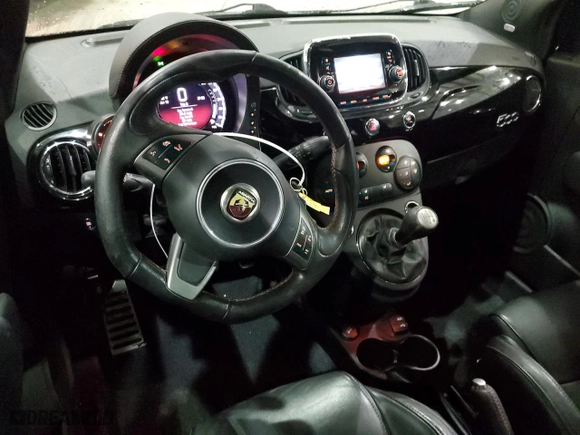 2017 FIAT 500 Abarth with VIN 3C3CFFFH4HT515419, listed as a Copart auction lot 88055005 with NaN miles and Salvage Title. Bid and sale history available at carsss.com. Image 8.