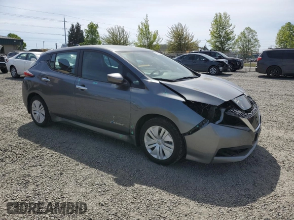 2018 Nissan LEAF SV with VIN 1N4AZ1CP7JC302433, listed as a Copart auction lot 53569885 with 77,918 mi miles and Salvage title. Bid and sale history available at DreamBid. Image 4.