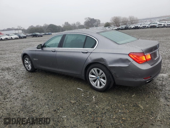 2012 BMW 7 Series 740Li with VIN WBAKB4C58CC576436, listed as a Copart auction lot 41396655 with 117,605 mi miles and Salvage title. Bid and sale history available at DreamBid. Image 2.