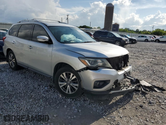 2017 Nissan Pathfinder SL with VIN 5N1DR2MNXHC675899, listed as a Copart auction lot 59728355 with 145,402 mi miles and Salvage title. Bid and sale history available at DreamBid. Image 4.
