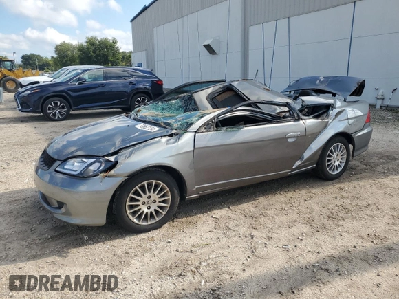 2005 Honda Civic Cpe EX with VIN 1HGEM22955L013500, listed as a Copart auction lot 73662134 with 214,157 mi miles and Salvage Title. Bid and sale history available at carsss.com. Image 1.
