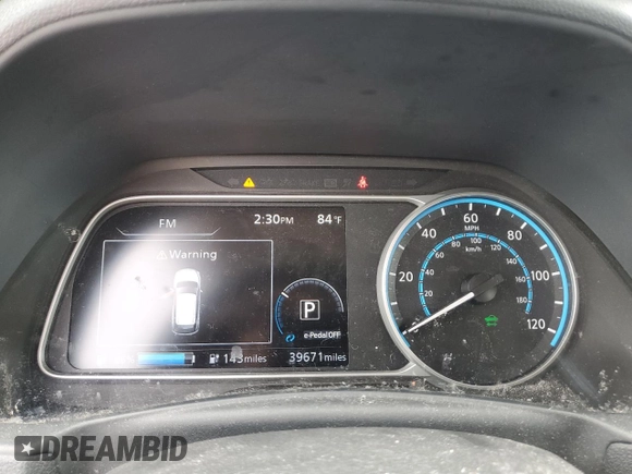 2020 Nissan LEAF SV с VIN 1N4AZ1CP8LC310110, выставлен на аукционе Copart как лот 54970945 с пробегом 39 671 миль миль и Чистый • Clean title. История ставок и продаж доступна на DreamBid. Изображение 9.