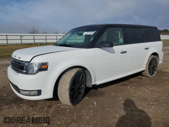 2016 Ford Flex SEL z VIN 2FMGK5C8XGBA08313, wystawiony jako Copart lot #47081805 z przebiegiem 121 848 mil mil oraz Czysty tytuł • Clean title. Historia ofert i sprzedaży dostępna na DreamBid. Obrazek 1.