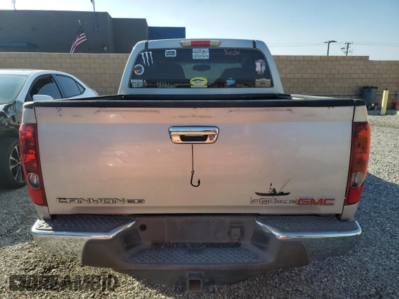 2012 GMC Canyon SLE1 with VIN 1GTD5MFE0C8146224, listed as a Copart auction lot 45018345 with 183,210 mi miles and Clean Title. Bid and sale history available at carsss.com. Image 6.