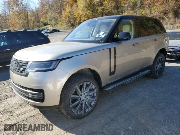 2023 Land Rover Range Rover SE with VIN SALKP9FU6PA019751, listed as a Copart auction lot 76488664 with 23,969 mi miles and Salvage Title. Bid and sale history available at carsss.com. Image 1.