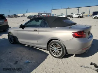 2015 BMW 2 Series 228i with VIN WBA1K5C54FV242897, listed as a Copart auction lot 89165755 with 37,100 mi miles and Salvage Title. Bid and sale history available at carsss.com. Image 2.