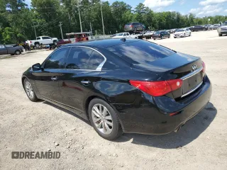 2014 Infiniti Q50 Premium with VIN JN1BV7APXEM670219, listed as a Copart auction lot 62340745 with 155,131 mi miles and Salvage title. Bid and sale history available at DreamBid. Image 2.