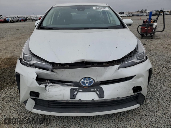 2021 Toyota Prius L Eco z VIN JTDKAMFU6M3140307, wystawiony jako Copart lot #58436795 z przebiegiem 53 151 mil mil oraz Szkoda całkowita • Salvage title. Historia ofert i sprzedaży dostępna na DreamBid. Obrazek 5.