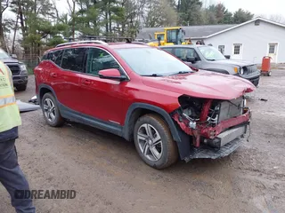 2019 GMC Terrain SLT with VIN 3GKALVEV9KL327469, listed as a IAAI auction lot 41995450 with 35,486 mi miles. Bid and sale history available at carsss.com. Image 1.
