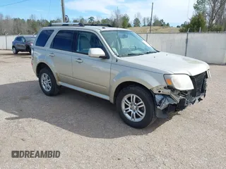 2010 Mercury Mariner Premier with VIN 4M2CN8HG4AKJ05736, listed as a IAAI auction lot 41744987 with 209,819 mi miles. Bid and sale history available at carsss.com. Image 1.