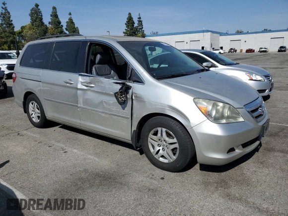 2007 Honda Odyssey EX-L with VIN 5FNRL38727B107578, listed as a Copart auction lot 54243105 with 181,524 mi miles and Salvage Title. Bid and sale history available at carsss.com. Image 4.