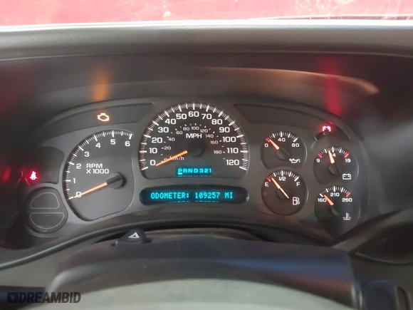 2003 Chevrolet Silverado 1500 LS with VIN 2GCEK19T831239811, listed as a IAAI auction lot 41663376 with 109,257 mi miles. Bid and sale history available at carsss.com. Image 7.