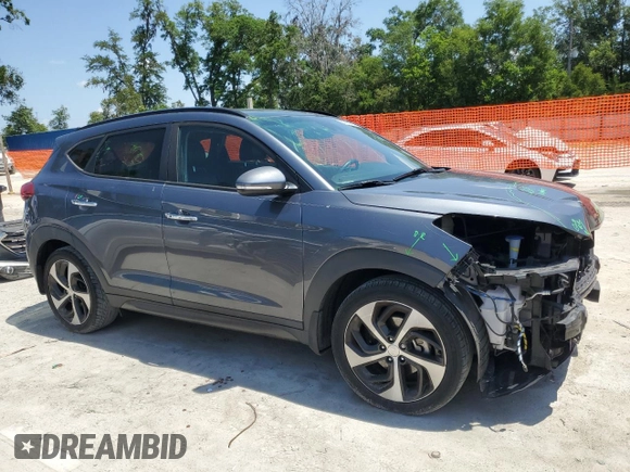2016 Hyundai Tucson Limited with VIN KM8J33A22GU209297, listed as a Copart auction lot 54689985 with 108,674 mi miles and Salvage Title. Bid and sale history available at DreamBid. Image 4.