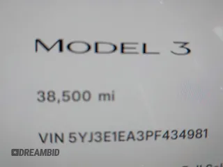 2023 Tesla Model 3 с VIN 5YJ3E1EA3PF434981, выставлен на аукционе IAAI как лот 42577864 с пробегом 38 500 миль миль и . История ставок и продаж доступна на DreamBid. Изображение 15.