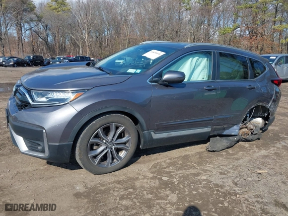 2021 Honda CR-V Touring with VIN 2HKRW2H9XMH645901, listed as a IAAI auction lot 41870446 with 22,996 mi miles. Bid and sale history available at carsss.com. Image 20.
