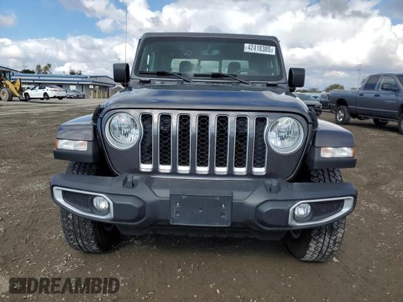 2022 Jeep Gladiator Overland with VIN 1C6HJTFG2NL154325, listed as a Copart auction lot 42418385 with 32,439 mi miles and Salvage title. Bid and sale history available at DreamBid. Image 5.