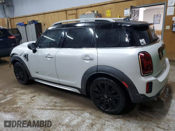 2021 MINI Countryman Cooper S with VIN WMZ83BR09M3M48203, listed as a Copart auction lot 41382705 with 60,844 mi miles and Salvage title. Bid and sale history available at DreamBid. Image 2.