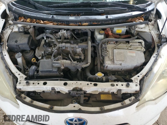 2012 Toyota Prius One with VIN JTDKDTB32C1020173, listed as a Copart auction lot 56573935 with Not Provided miles and Salvage Title. Bid and sale history available at DreamBid. Image 11.
