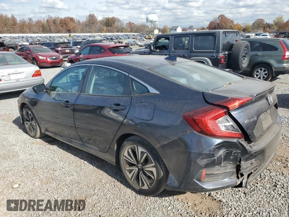 2017 Honda Civic EX-T with VIN 19XFC1E36HE019696, listed as a Copart auction lot 78123564 with 79,698 mi miles and Salvage Title. Bid and sale history available at DreamBid. Image 2.