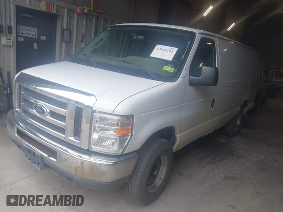 2011 Ford Econoline Cargo Commercial with VIN 1FTSS3ELXBDA58054, listed as a IAAI auction lot 42641162 with 103,413 mi miles and . Bid and sale history available at DreamBid. Image 2.
