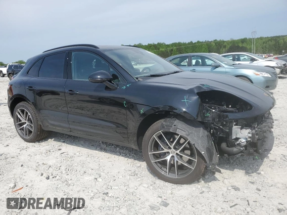 2025 Porsche Macan with VIN WP1AA2A52SLB05954, listed as a Copart auction lot 52424065 with 1,320 mi miles and Salvage title. Bid and sale history available at DreamBid. Image 4.