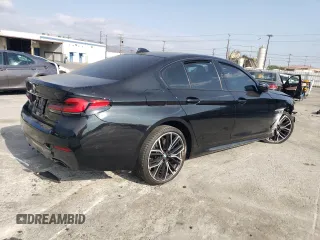 2021 BMW 5 Series 530e with VIN WBA13AG02MCG11255, listed as a Copart auction lot 71842724 with Not Provided miles and Salvage Title. Bid and sale history available at carsss.com. Image 3.