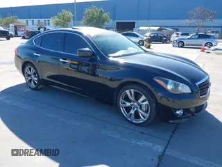 2012 Infiniti M37 with VIN JN1BY1AP0CM333382, listed as a IAAI auction lot 41505002 with 116,338 mi miles. Bid and sale history available at carsss.com. Image 1.