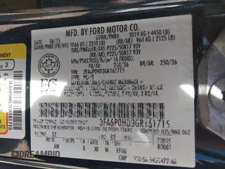 2016 Ford Fusion SE with VIN 3FA6P0HD3GR161715, listed as a IAAI auction lot 41885079 with 110,306 mi miles. Bid and sale history available at carsss.com. Image 9.