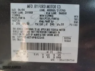 2004 Ford Ranger Edge with VIN 1FTYR14E74PB52245, listed as a Copart auction lot 51556644 with 261,818 mi miles and Non Repairable. Bid and sale history available at carsss.com. Image 14.