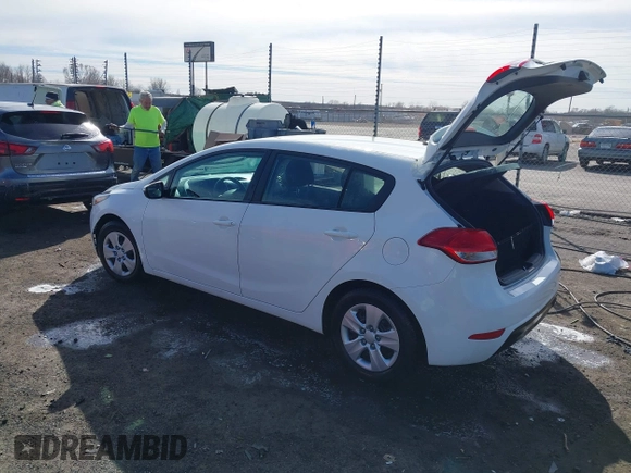 2017 Kia Forte5 LX with VIN KNAFK5A83H5667498, listed as a IAAI auction lot 41712666 with 23,745 mi miles. Bid and sale history available at carsss.com. Image 3.