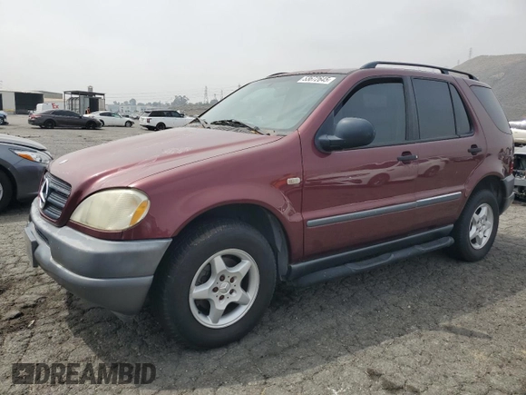 1999 Mercedes-Benz M 320/430/500 with VIN 4JGAB54E7XA099742, listed as a Copart auction lot 53672645 with 167,750 mi miles and Clean Title. Bid and sale history available at DreamBid. Image 1.