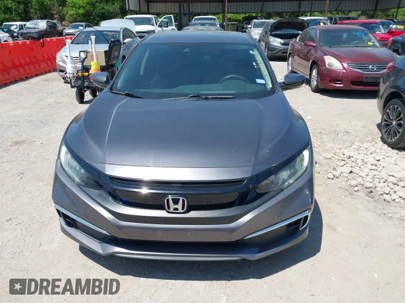 2019 Honda Civic Sedan LX with VIN 19XFC2F63KE025722, listed as a IAAI auction lot 42045594 with 57,290 mi miles. Bid and sale history available at carsss.com. Image 12.