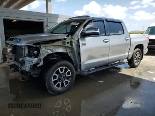 2018 Toyota Tundra SR5 with VIN 5TFAW5F17JX696834, listed as a Copart auction lot 51330005 with 107,953 mi miles and Salvage title. Bid and sale history available at DreamBid. Image 1.
