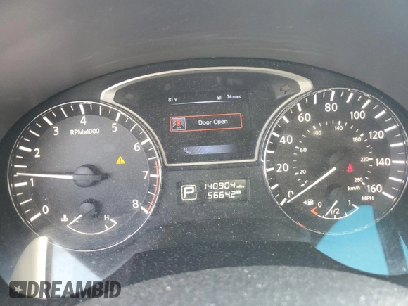 2015 Nissan Altima 2.5 SL with VIN 1N4AL3AP2FC160564, listed as a Copart auction lot 51488195 with 140,904 mi miles and Salvage Title. Bid and sale history available at carsss.com. Image 9.